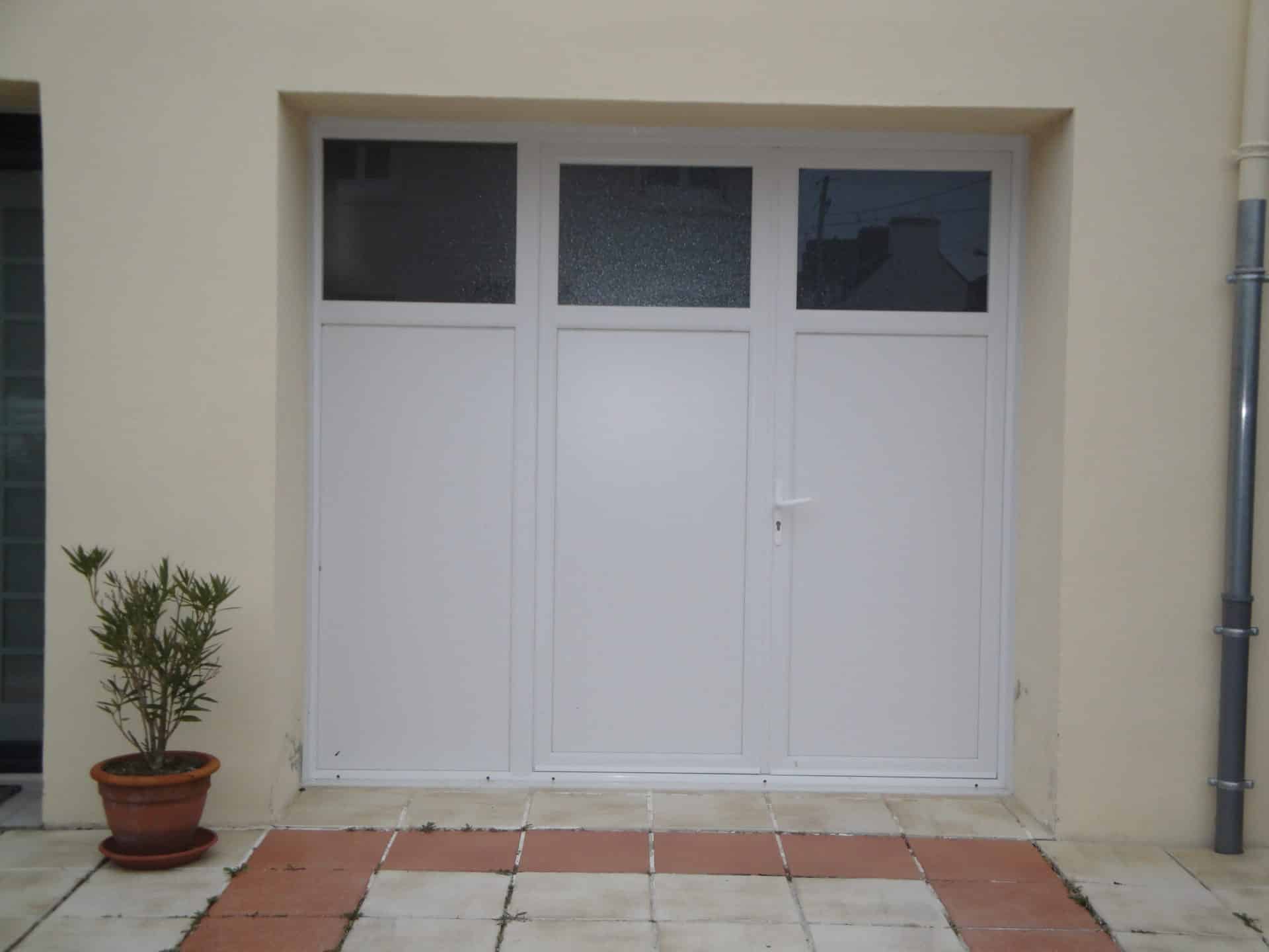 Porte de garage ensemble PVC Quimper