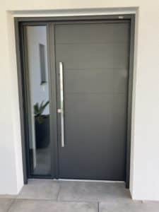 Porte dentree fixe laterale avec baton marechal Quimper 2 - Portes d'entrées - Quimper Brest