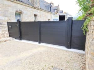 Pose de cloture aluminium Pluguffan - Portails - Quimper Brest